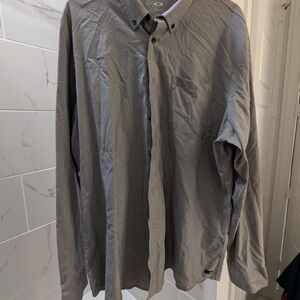 Oakley Men's Charcoal Button-Down Shirt